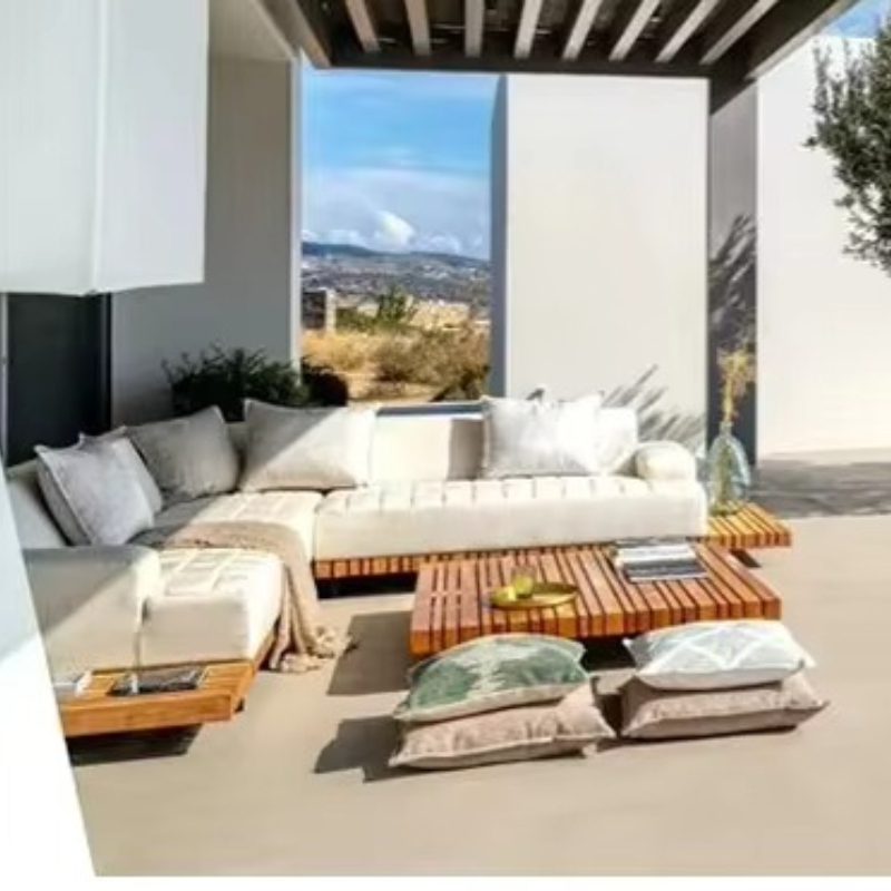 Outdoor Furniture Teak - Ensemble de canapés de jardin en