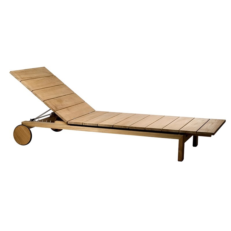 Outdoor Furniture Teak - Chaises longues de plage modernes en