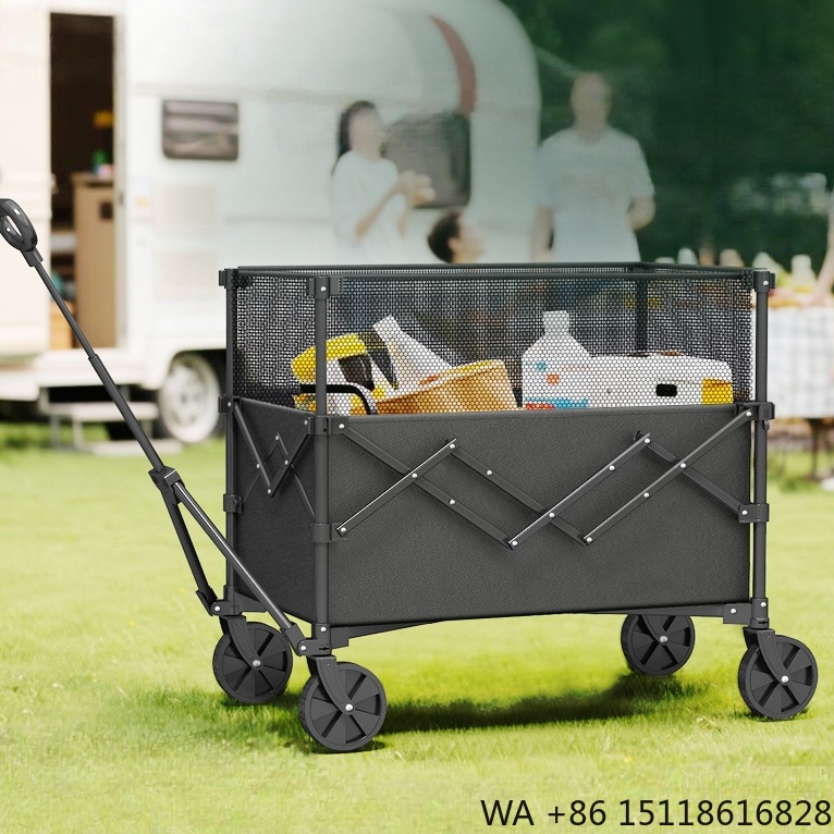 Outdoor Furniture Durable - Chariot utilitaire pliable à quatre roues,