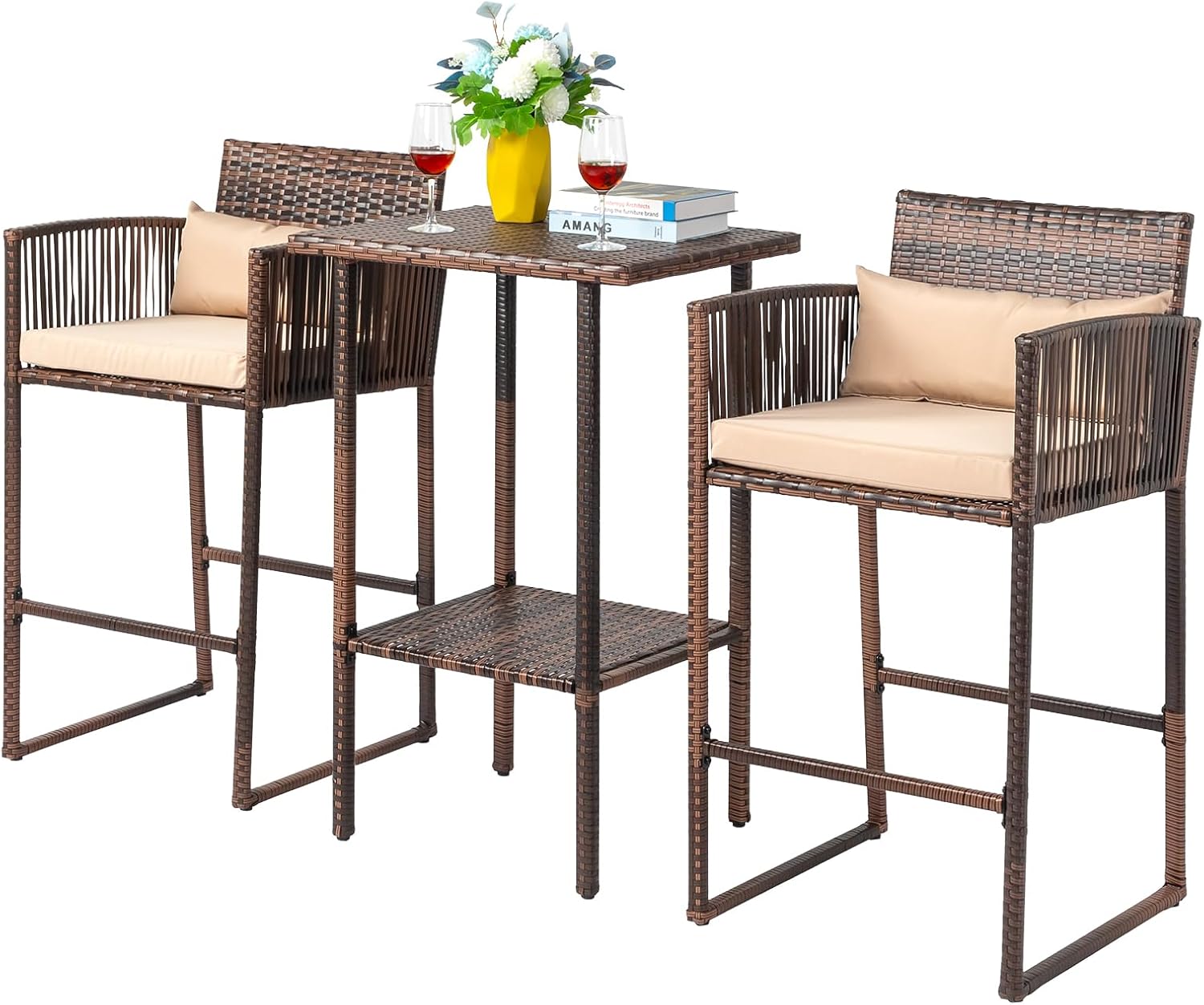Outdoor Furniture Plus - Ensemble de table de bar en