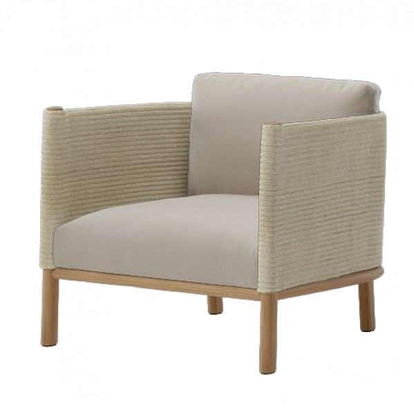 Outdoor Furniture Teak - Canapé simple en teck avec structure