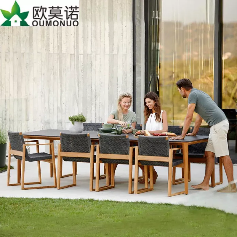 Outdoor Furniture Teak - Ensemble de salle à manger d'extérieur