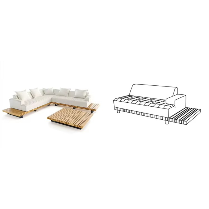 Ensemble de canapés de jardin  - Outdoor Furniture Teak avis et prix