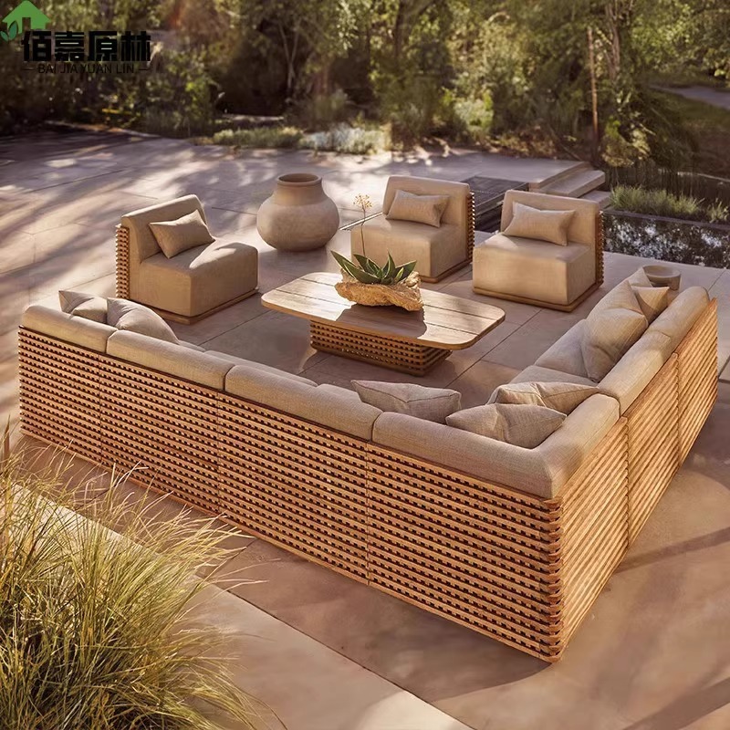 Canapé d'extérieur en teck, im - Outdoor Furniture Teak avis et prix