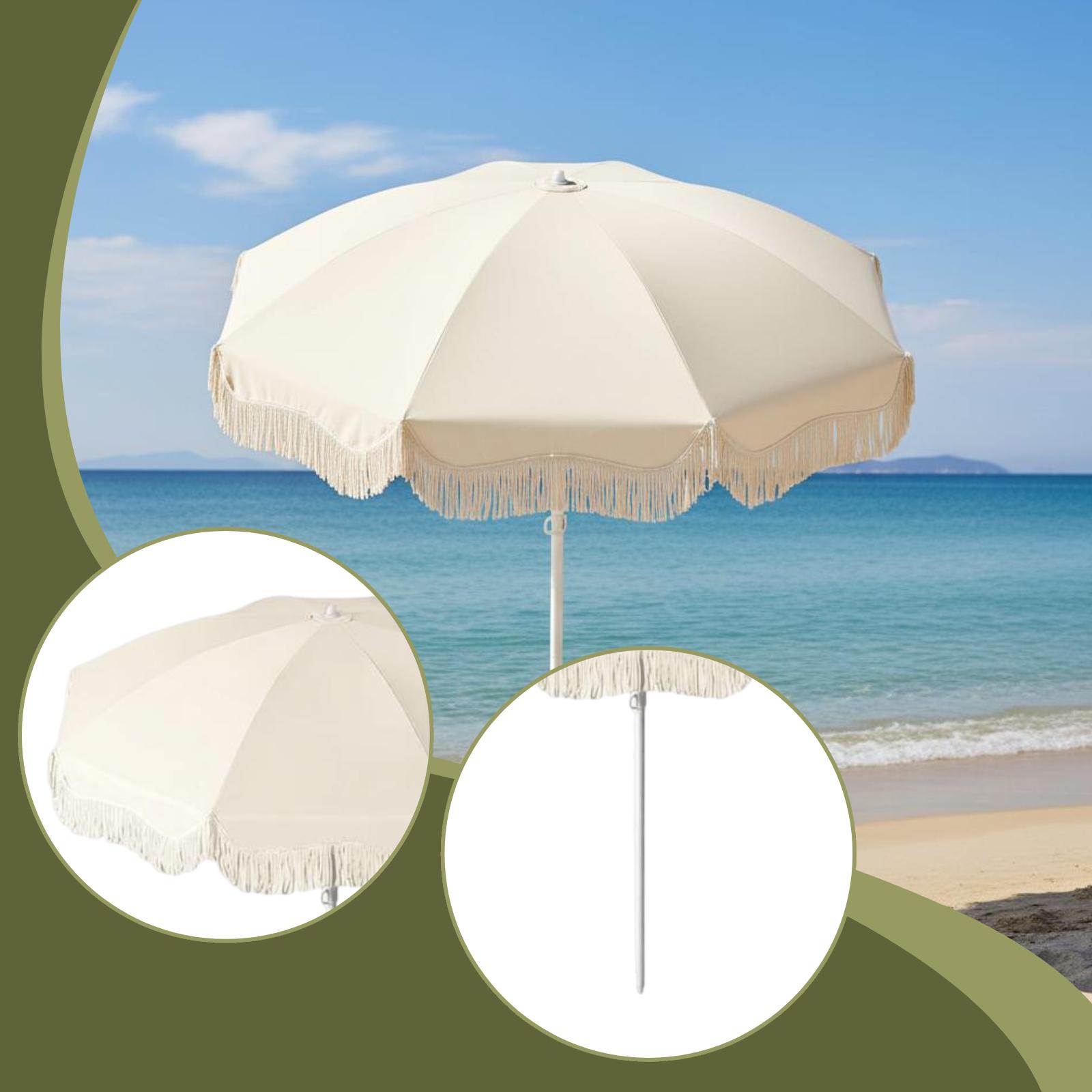 Parasol de patio à franges UPF - Outdoor Furniture Plus avis et prix
