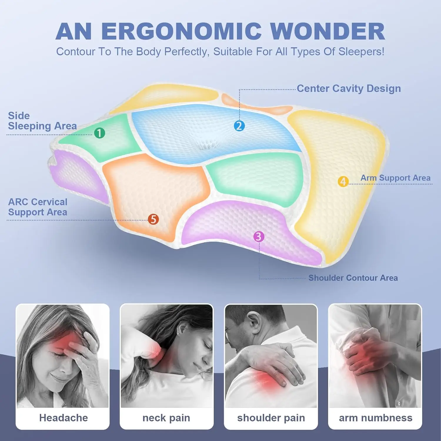 Oreiller cervical réglable, or - Outdoor Furniture Plus avis et prix