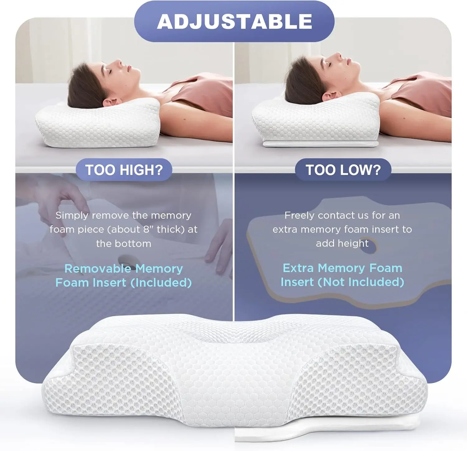 Oreiller cervical réglable, or - Outdoor Furniture Plus avis et prix